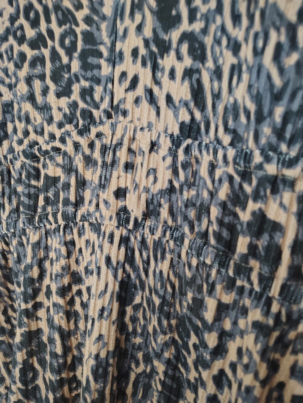 Anthropologie Hutch Adelia Ruffled Midi Dress Brown Motif XL NWT - Picture 5 of 11
